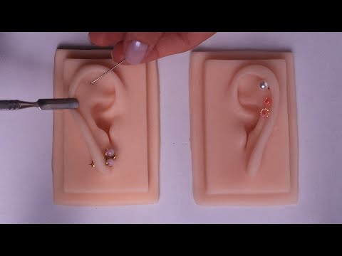 ASMR   COLOCANDO PIERCING NAS SUAS ORELHAS