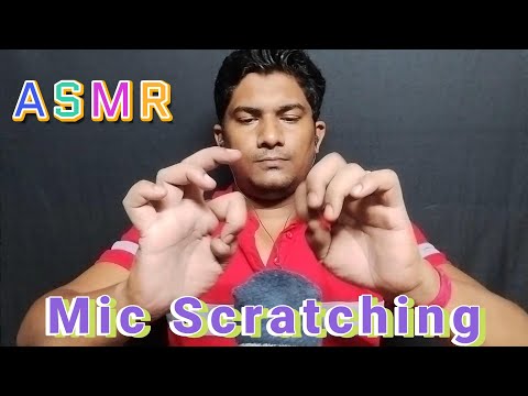 ASMR Fluffy Mic Scratching with Mouth Sounds, Inaudible