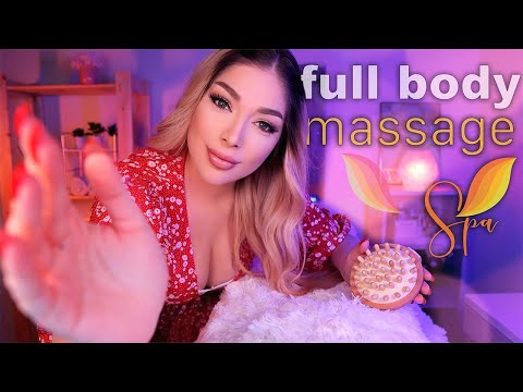 ASMR FULL BODY MASSAGE ❤︎ Realistic and Relaxing Spa, Personal Attention, Oil Massage