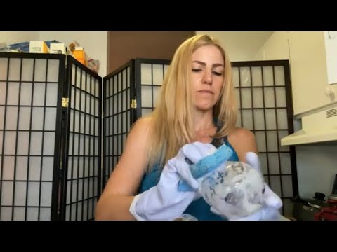 ASMR Dishwashing with Gloves (No Talking)