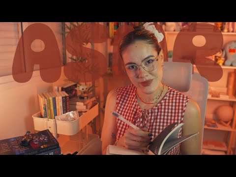 📚 ASMR ROLEPLAY | Atendente de livraria fofinha 🥰 Voz Suave e Sons de papel