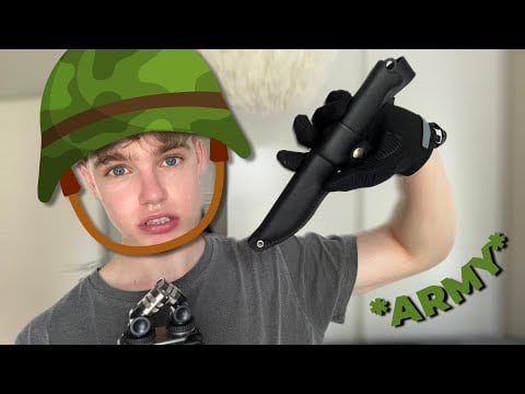 ASMR │ What ITEMS Am I Taking With Me To The ARMY?🪖