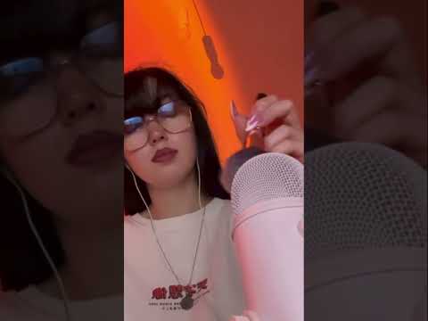 ASMR mic brushing for you ✨ #asmr #asmrfr #asmrmicbrushing
