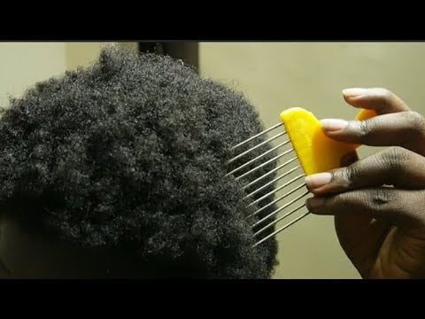 ASMR Relaxing Scalp Scratching, Hair brushing & oiling