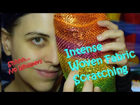 ASMR Super Tingly Woven Fabric Scratching On The Mic (No Whisper Version)