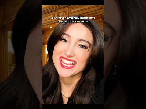 pov: your new jersey italian aunt sees you before prom #asmr