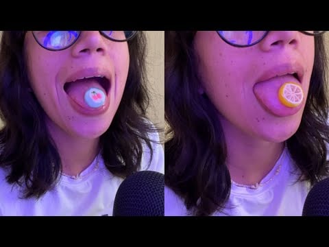 ASMR con caramelos de frutas 🍒🍋🍊