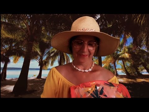 Asmr Français, je fais un soin du visage à une amie, dans un lieu paradisiaque 🌞🏝