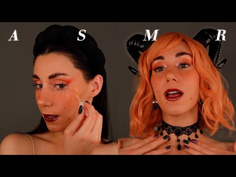 ASMR 🖤🧡 MI MAQUILLAJE DE HALLOWEEN 🎃 Relajante 💤 Atención Personal en Español