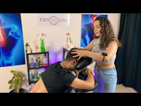 Asmr massage lady Sedef - Cupping Massage (Waist,Neck)