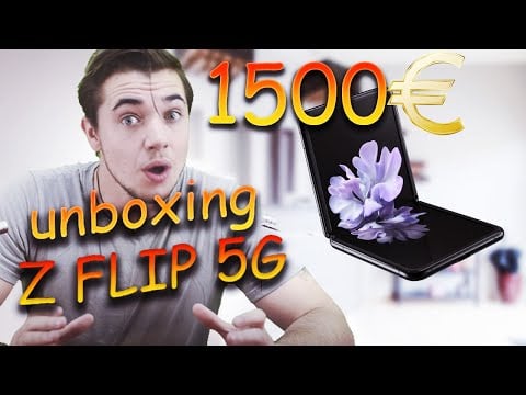 ASMR FR : Unboxing 1500 euros Samsung Galaxy Z Flip 5G asmr français