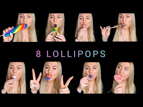 ASMR 🍭 LOLLIPOP MOUTH SOUNDS (WHISPERING)