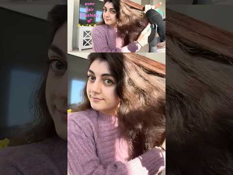 Relaxing asmr hair brushing☺️ #asmr #asmrsounds #asmrvideo #asmrcommunity #hair #hairstyle #haircare