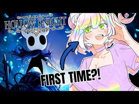 【HOLLOW KNIGHT】GOING IN TOTALLY BLIND? | i'm scared of bugs but he's just a little guy?【EN/日本語】