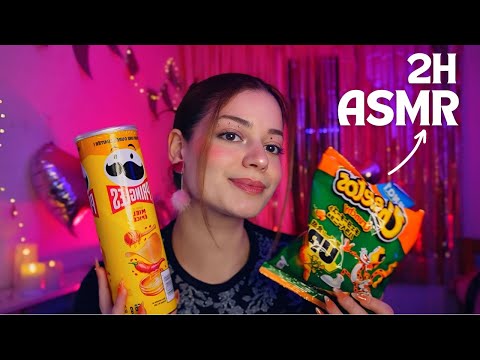 +2h d'ASMR 💖: triggers et blabla proches pour dormir et dégustation américaine !