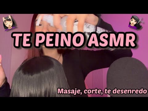 Asmr te cepillo el cabello, te doy un masaje capilar y te hago un corte hasta que te duermas