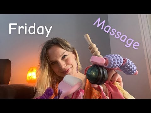 [ASMR] Fast & Aggressive Massage With Latex/Rubber Gloves, Lotion And Different Rollers