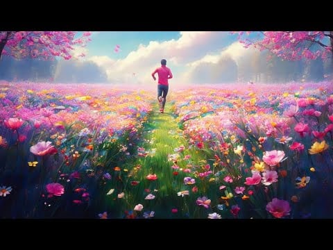 AI Creates a Dreamy Spring Run Through Flowers
