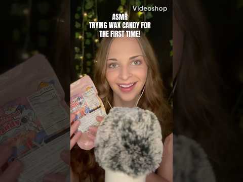 ASMR 🍬 Trying Wax Candy for the FIRST Time! #shorts