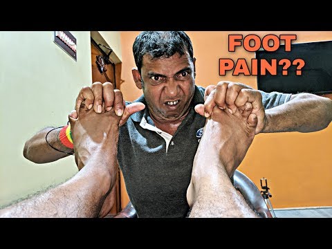 Reduce foot pain by Asim barber | foot cracking foot massage asmr by asim barber
