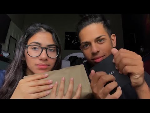 ASMR with my BOYFRIEND + BLOOPERS! | random triggers