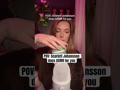 Everyone keeps saying I look like Scarlett Johansson😅 who do YOU think I look like? #asmr