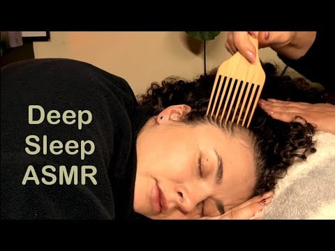 ASMR Curly Hair Scalp Massage & Gentle Comb Sounds for Deep Sleep (No Talking)