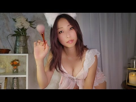 ASMR Pamper You💗 Neko Maid's Care for Master |  brushing, ear cleaning, ear-to-ear whispers
