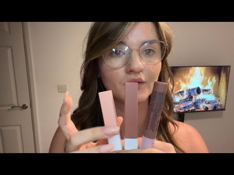 ASMR| Make Up Application | Soft Spoken, Crackling Wood