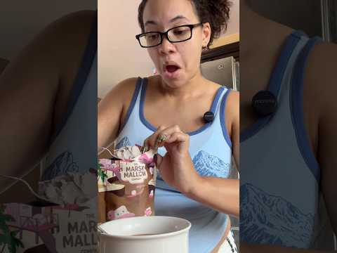 Trying @themarshmallowco Thick Hot Cocoa. Link in my bio to purchase! #asmr #ad #shorts