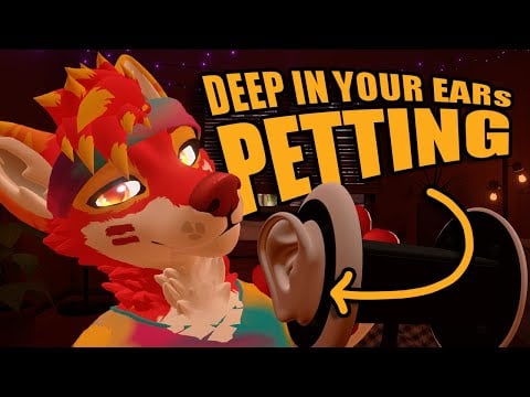 Furry ASMR: DEEP In Your Ears Petting 🤤 (Giving you HEADPATS) [VRChat 3DIO]