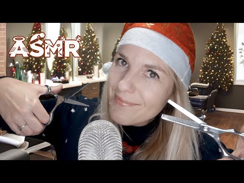 ASMR FR ✂️  RP Salon de coiffure - Je te coiffe pour Noël 🎄
