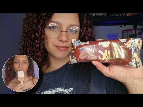 ASMR • Provando Picolés (de novo) 🤤 #eatingsounds #asmr 
