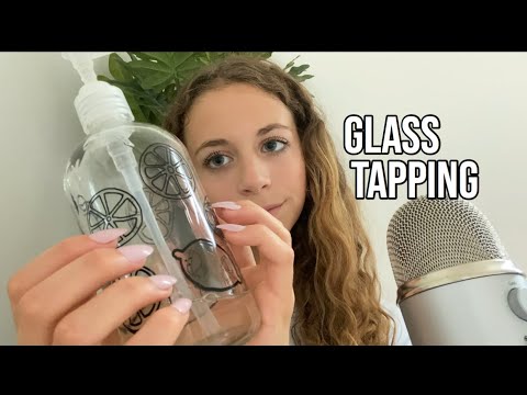 ASMR Glass Tapping with Long nails!