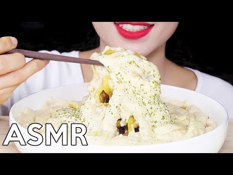 ASMR CREAM CURRY UDON NOODLES *BIG BITES* 크림카레우동 리얼사운드 먹방 Eating Sounds