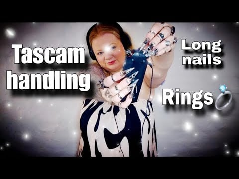 [ASMR] Tascam handling| Long nails| Ring sounds (No talking)