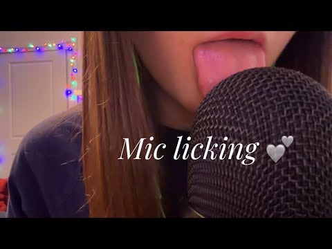 ASMR Mouth Sounds On The Mic 👅 Mic Licking, Kisses & Tongue Swirling 