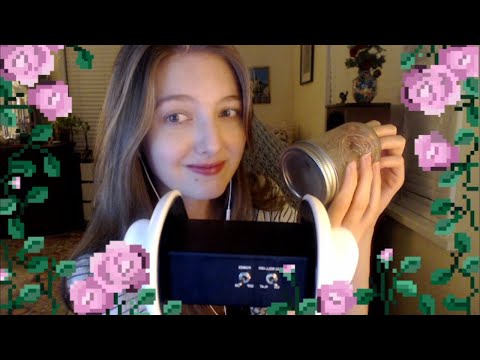 ASMR Mason Jar with Water & Reverb (no talking)