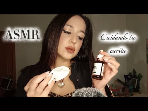 Cuidando tu carita con amor | ASMR de cariño y mimo.