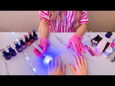 Nail Salon💅🏻 Doing Your Gel Nails ~ No Talking ASMR