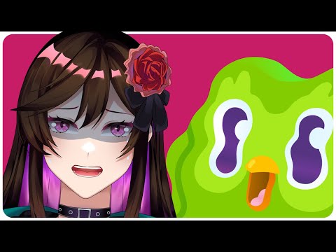 Hazy learns femboy language | Duolingo