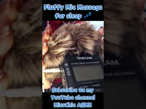 ASMR Fluffy Mic Scratching - but my cover is a Scrunchie! #asmrvideos #asmrcommunity #sleepaid