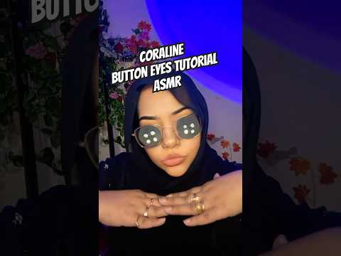 🪡Coraline button eyes tutorial ASMR #coraline #halloween