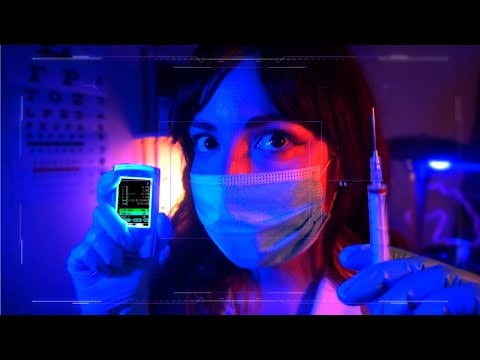 ASMR Chaotic Mad Scientist Experiments on You [installing neural implant//] sci-fi roleplay