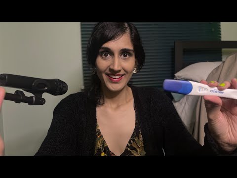 Whispering I'M PREGNANT Finding out I'm PREGNANT! With Pregnancy tester! Soft Spoken ASMR