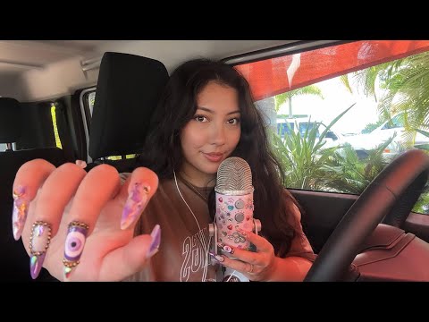 ASMR in the car (random triggers)