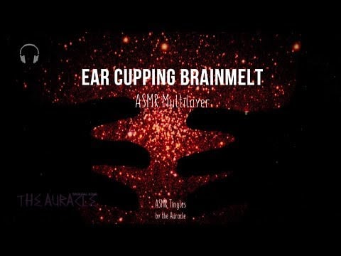 Ear cupping [ASMR] ★ Brainmelt with hand movement visuals ★ [Binaural] [no talking]