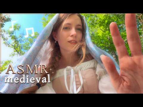 Te Canto para que Duermas en mis Piernas 🩵 ASMR Roleplay Aldeana Medieval 🌲【Atención Personal】