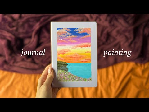 ASMR paint a journal with me 🎨 💓 (whispered)