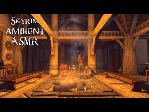 ASMR POV: You're staying at the Bannered Mare in Skyrim 🐎 Singing & Ambience